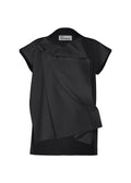 Flat Tuck T - BLACK