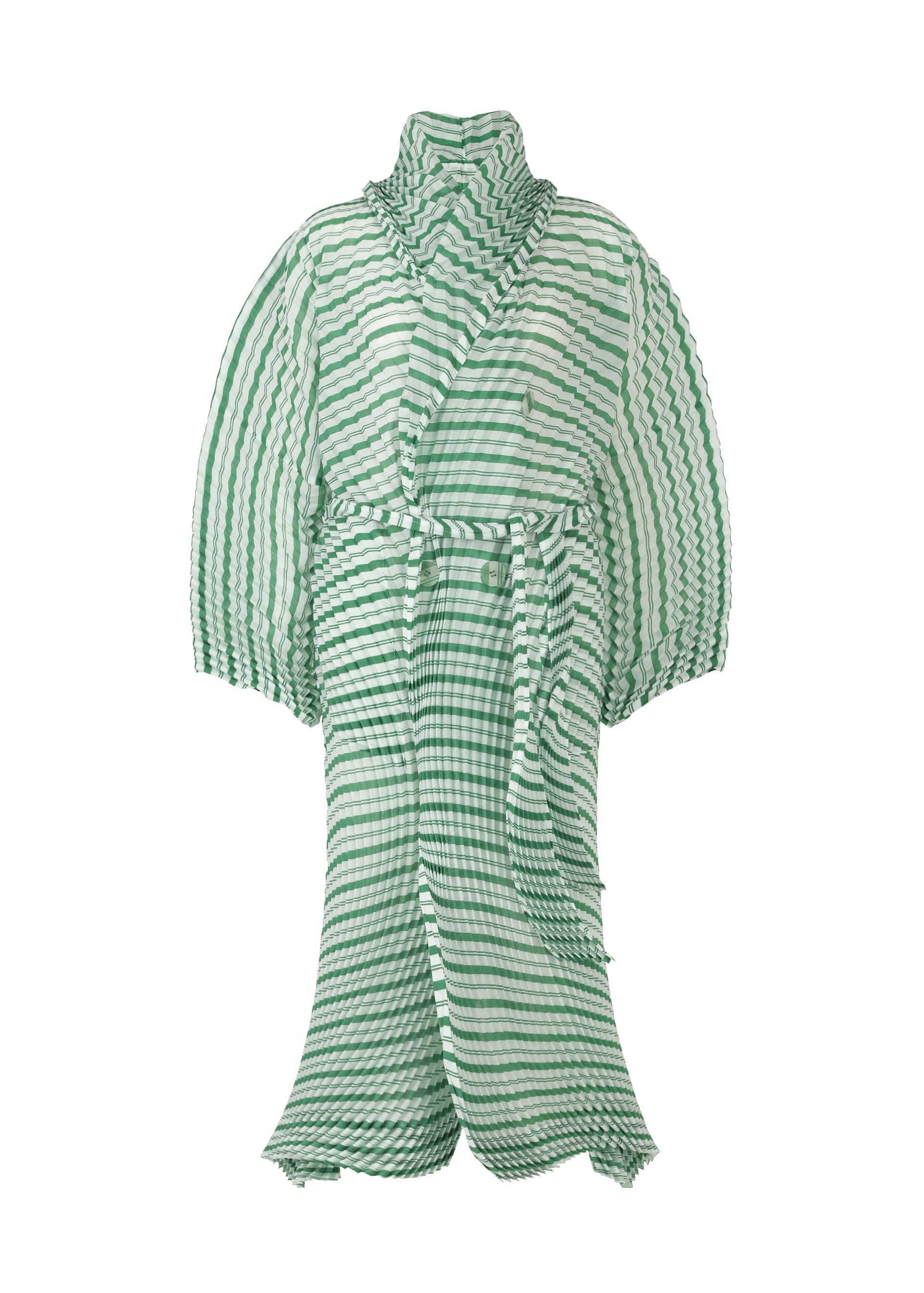Generic Stripes (Hand Pleats) - GREEN-HUED