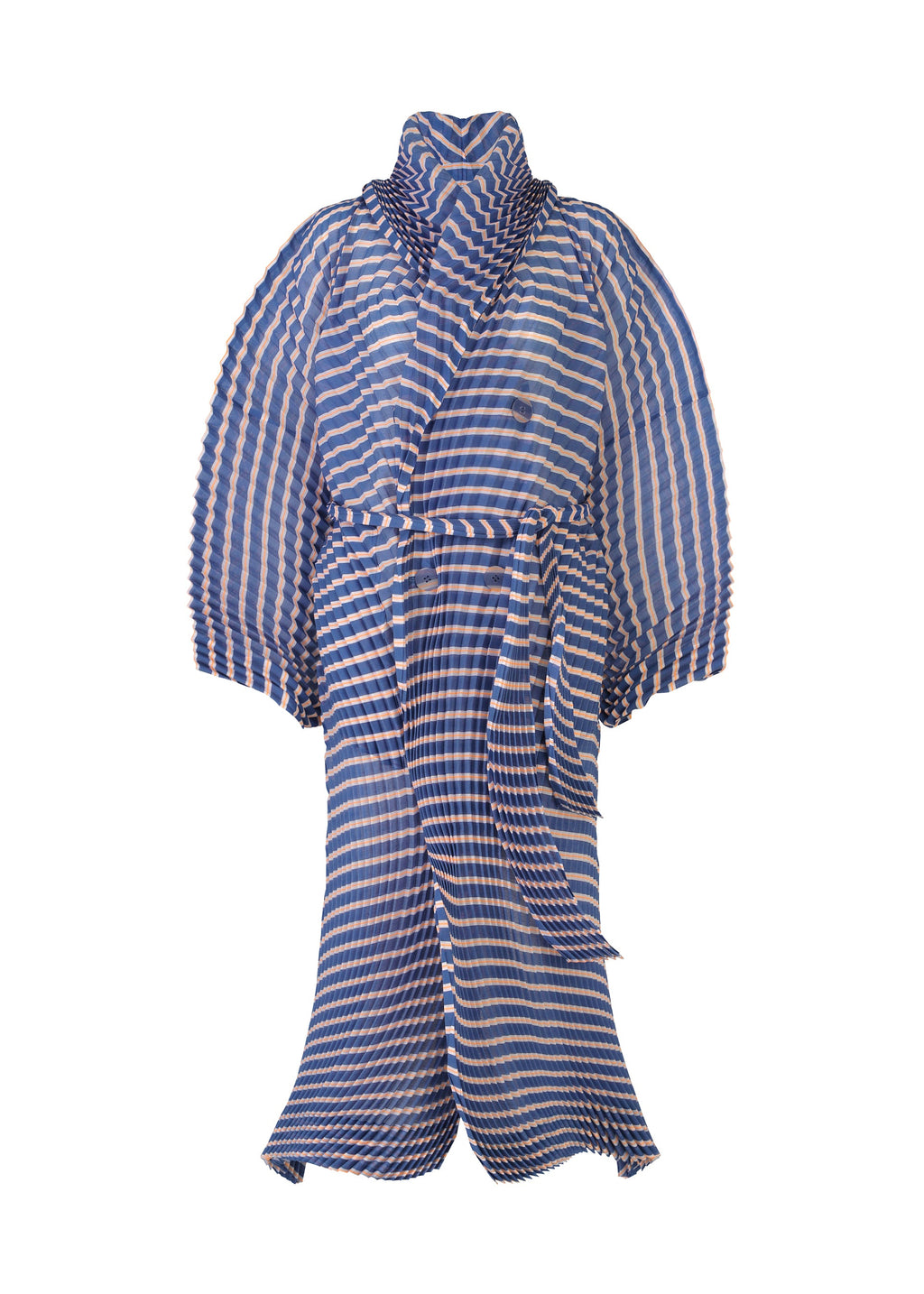 Generic Stripes (Hand Pleats) - BLUE-HUED