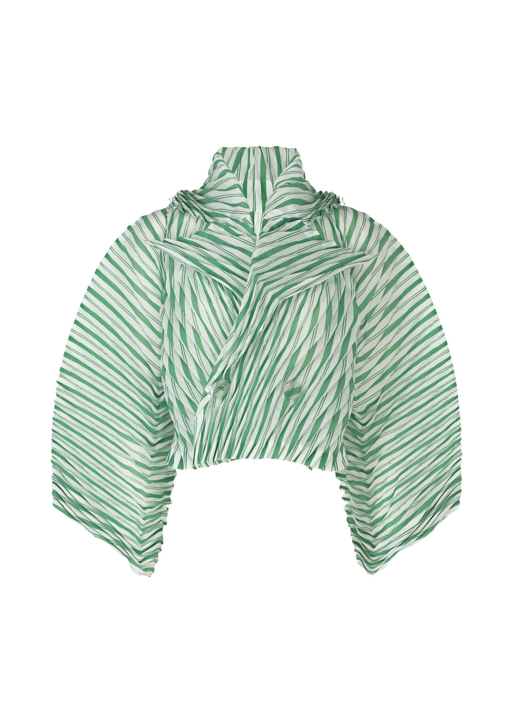 Generic Stripes (Hand Pleats) - GREEN-HUED