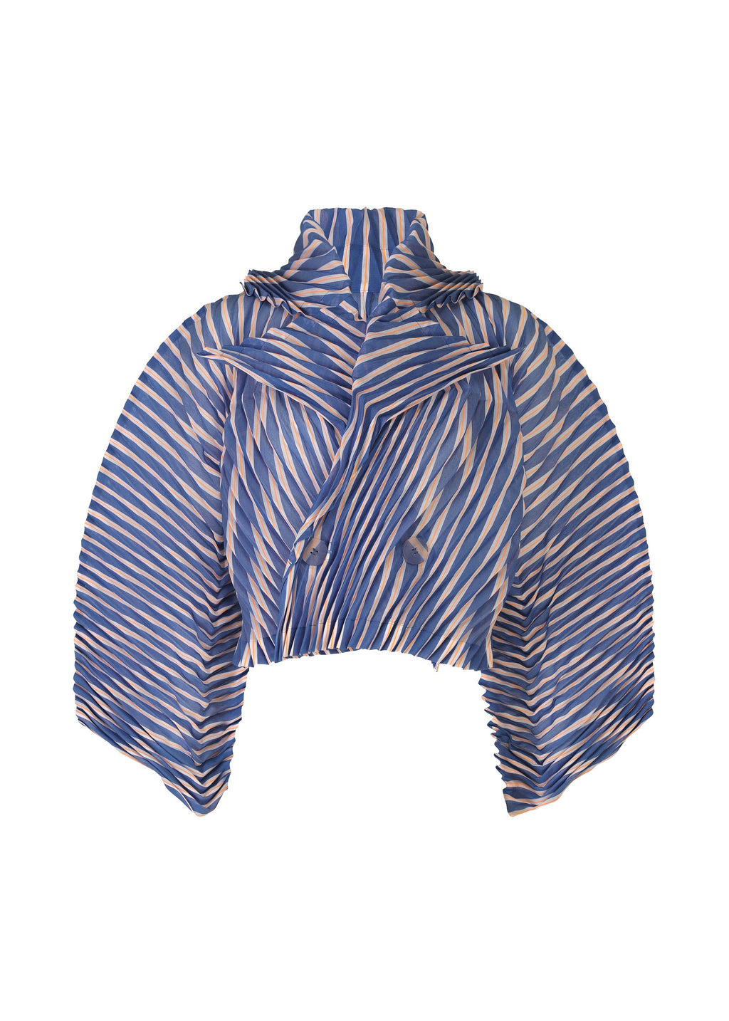 Generic Stripes (Hand Pleats) - BLUE-HUED