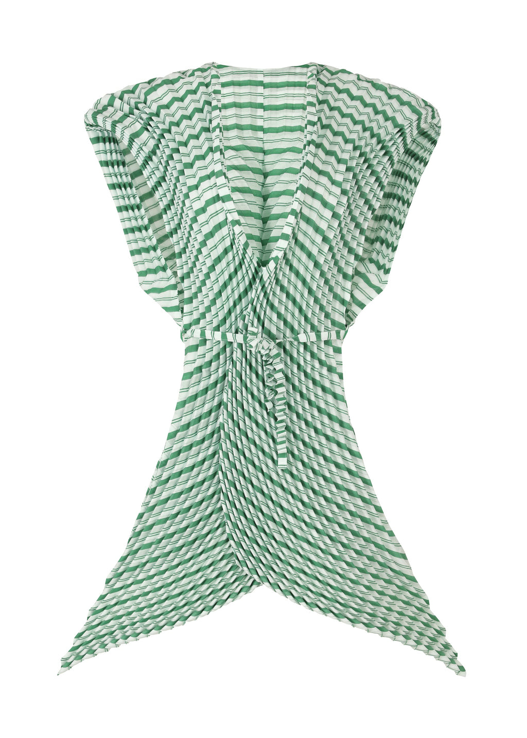 Generic Stripes (Hand Pleats) - GREEN-HUED