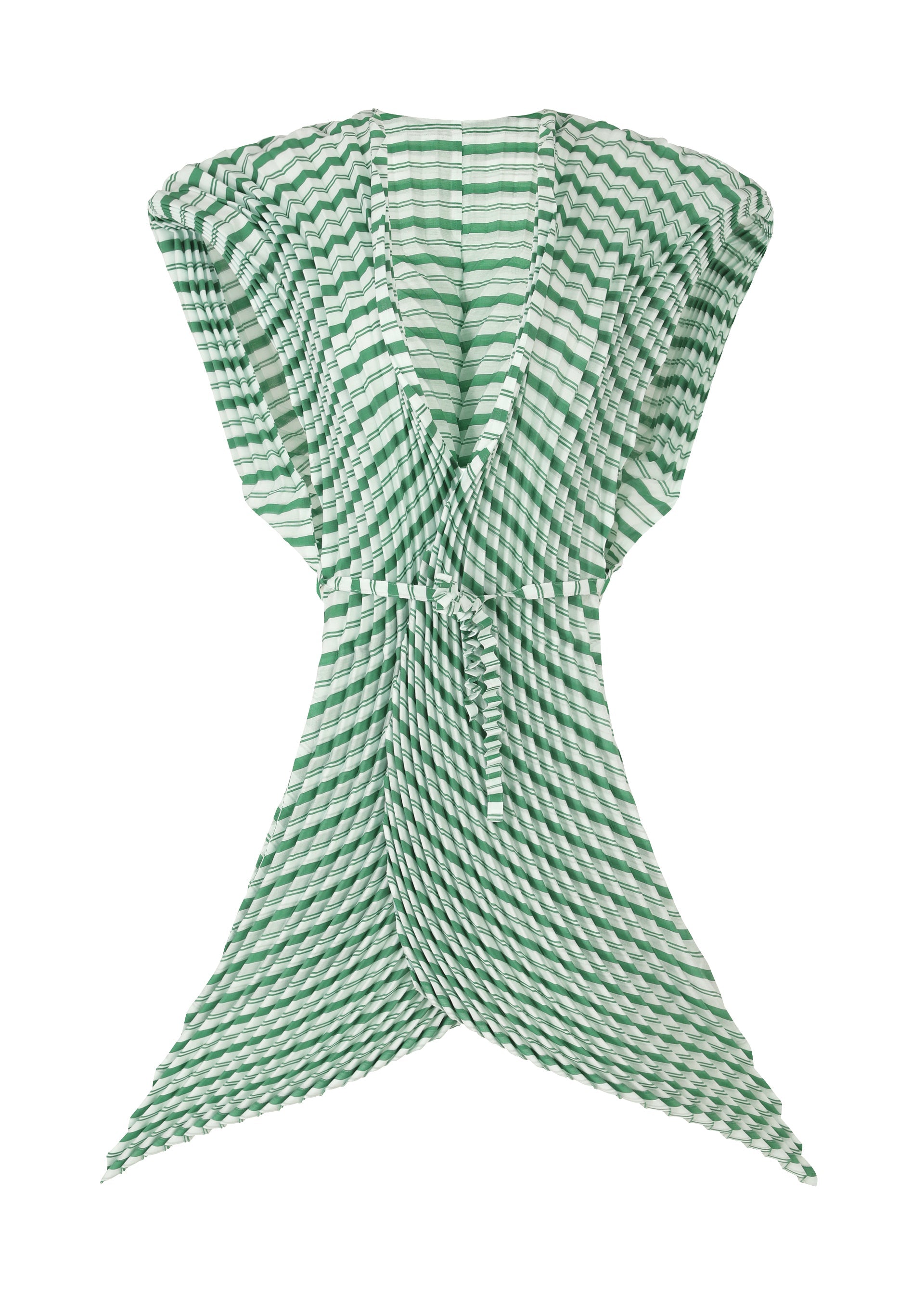 Generic Stripes (Hand Pleats) - GREEN-HUED