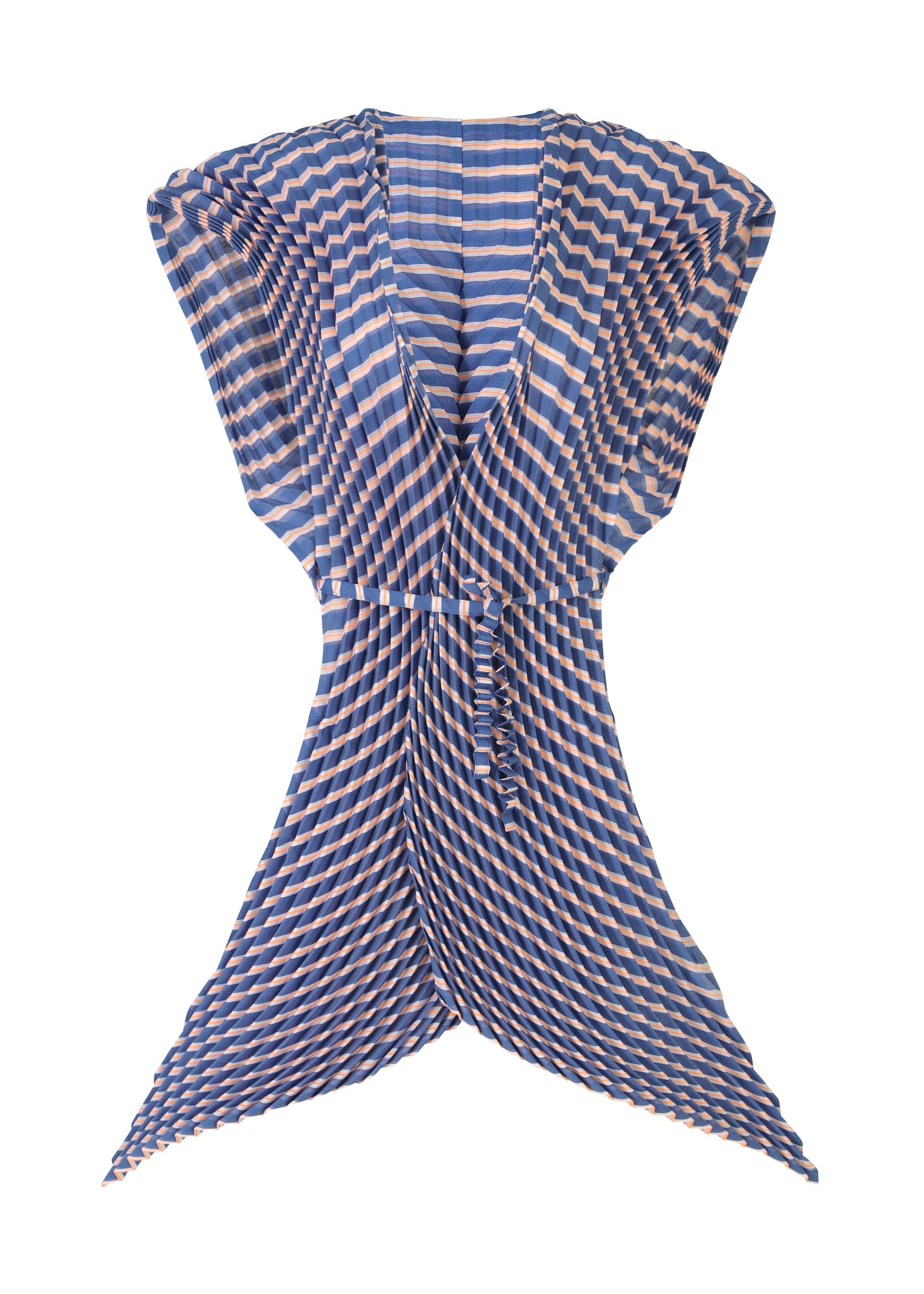 Generic Stripes (Hand Pleats) - BLUE-HUED
