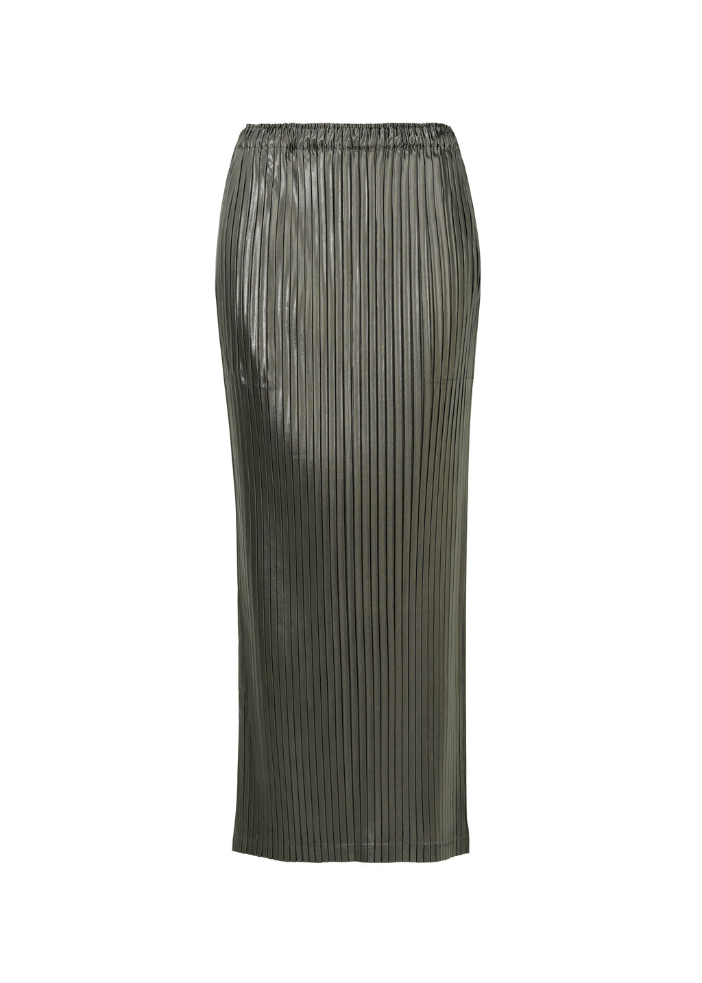 Glossed Metal Pleats - KHAKI