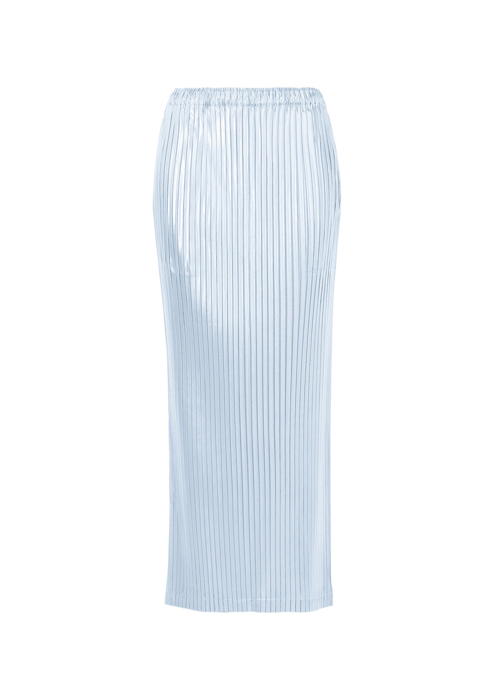 Glossed Metal Pleats - PALE BLUE