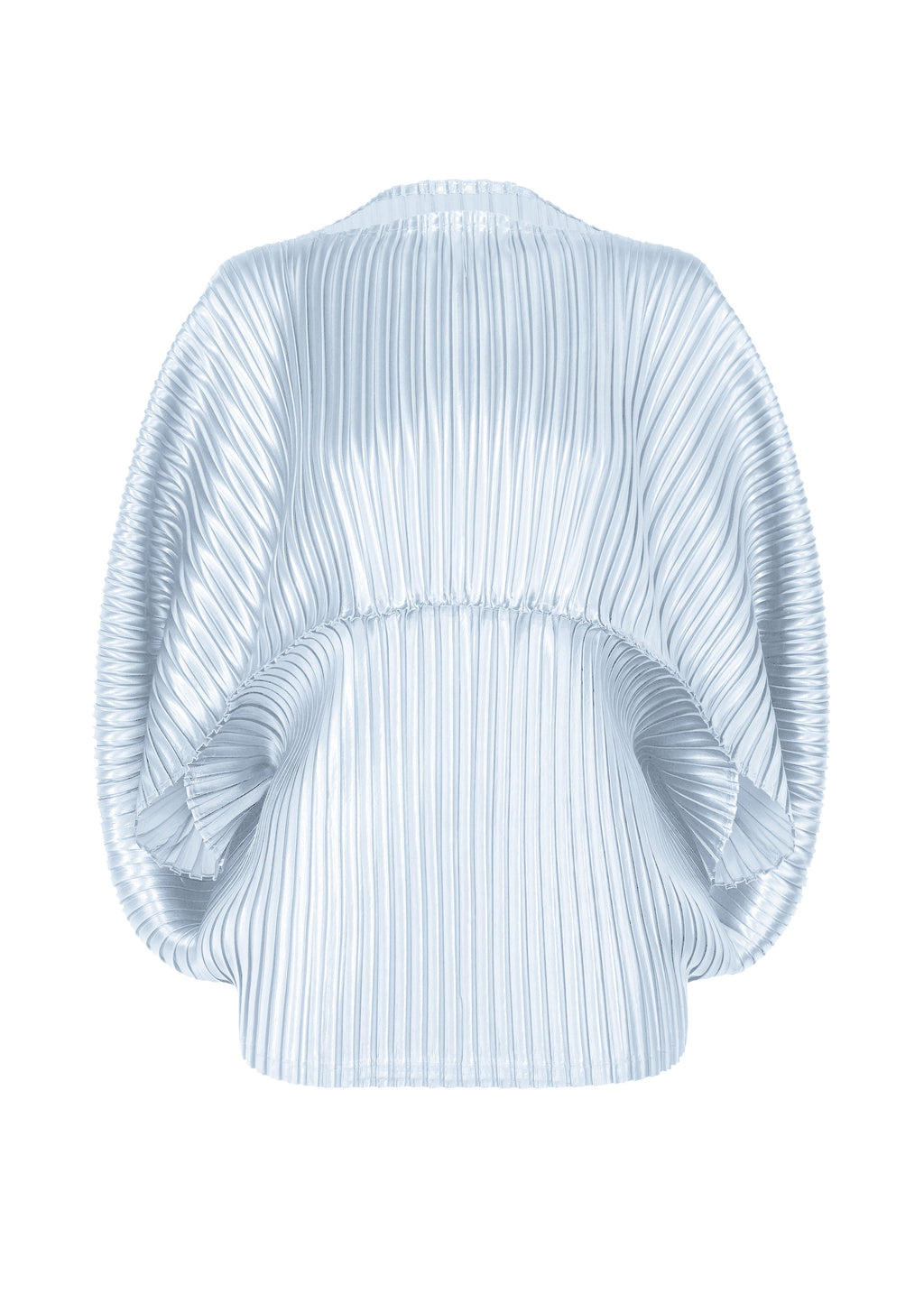 Glossed Metal Pleats - PALE BLUE
