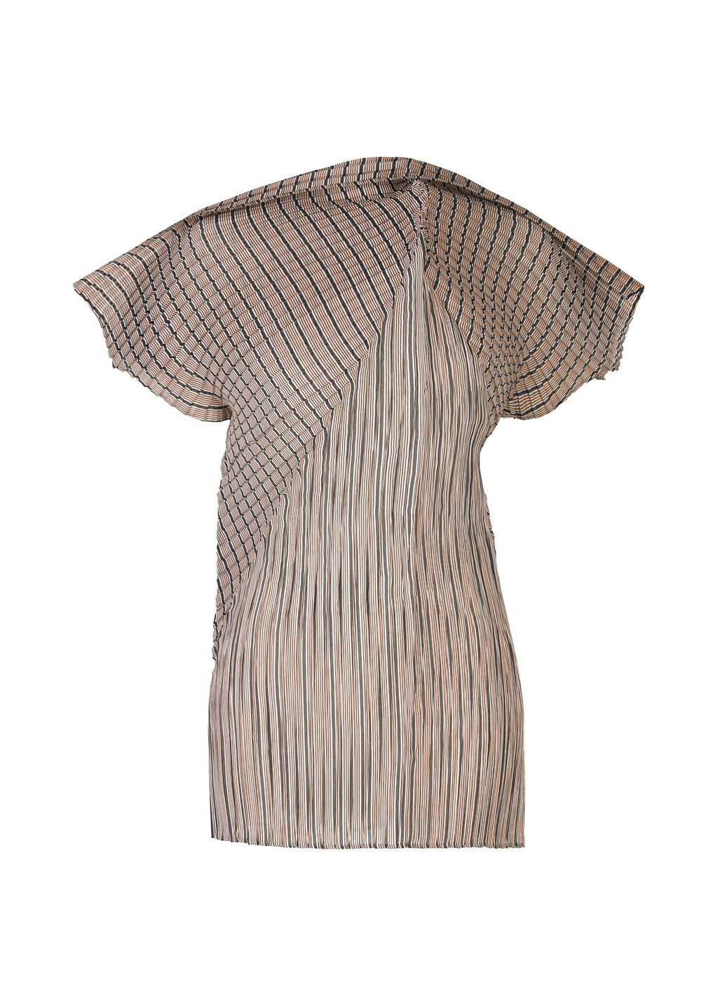 Generic Stripes (Machine Pleats) - BLACK-HUED