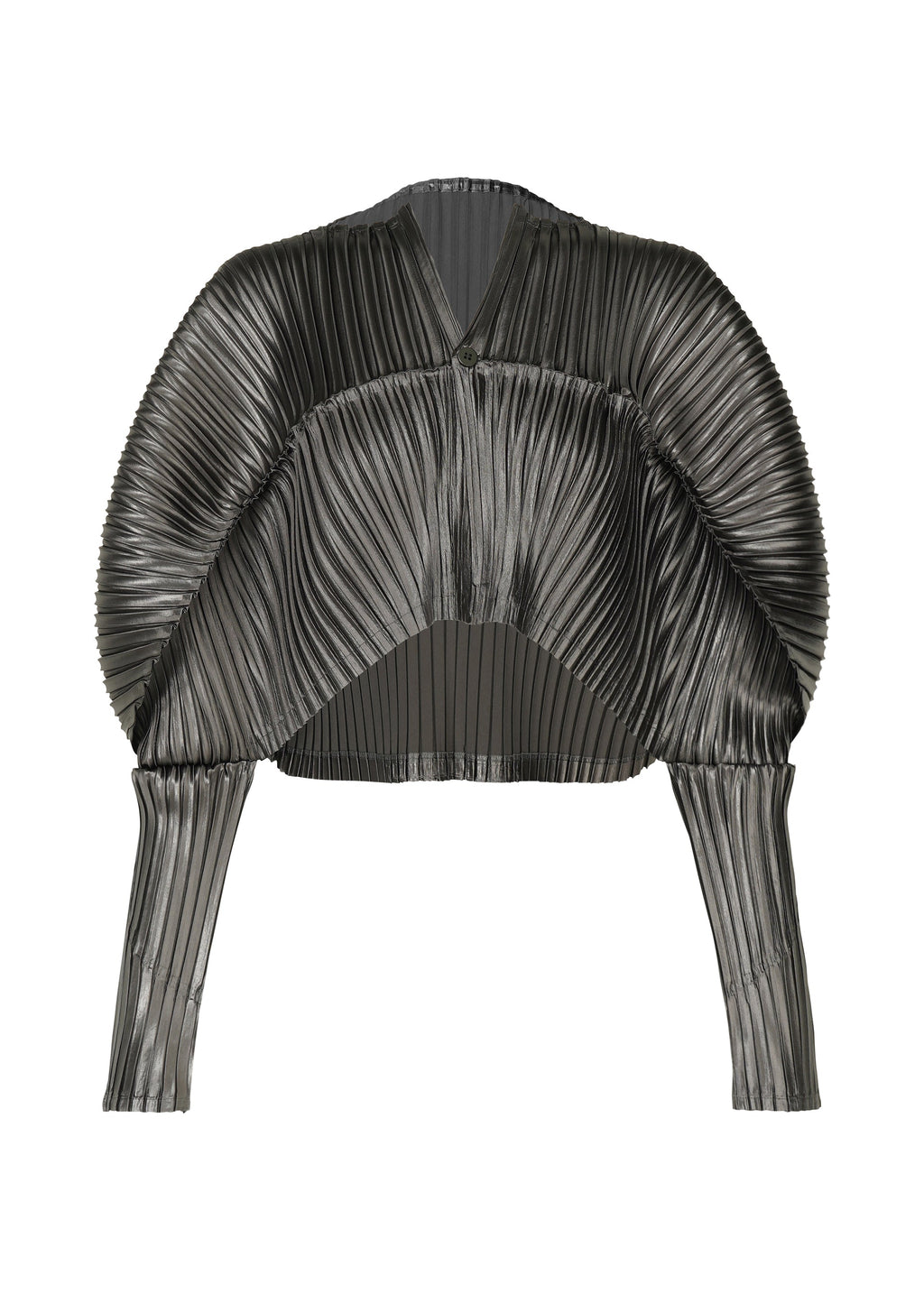 Glossed Metal Pleats - KHAKI