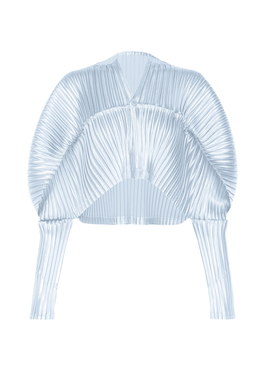 Glossed Metal Pleats - PALE BLUE
