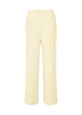 Linen Like Rib Pleats - IVORY