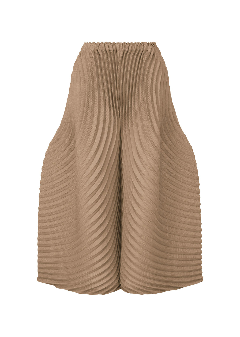 Circle Pleats Pb - GREIGE