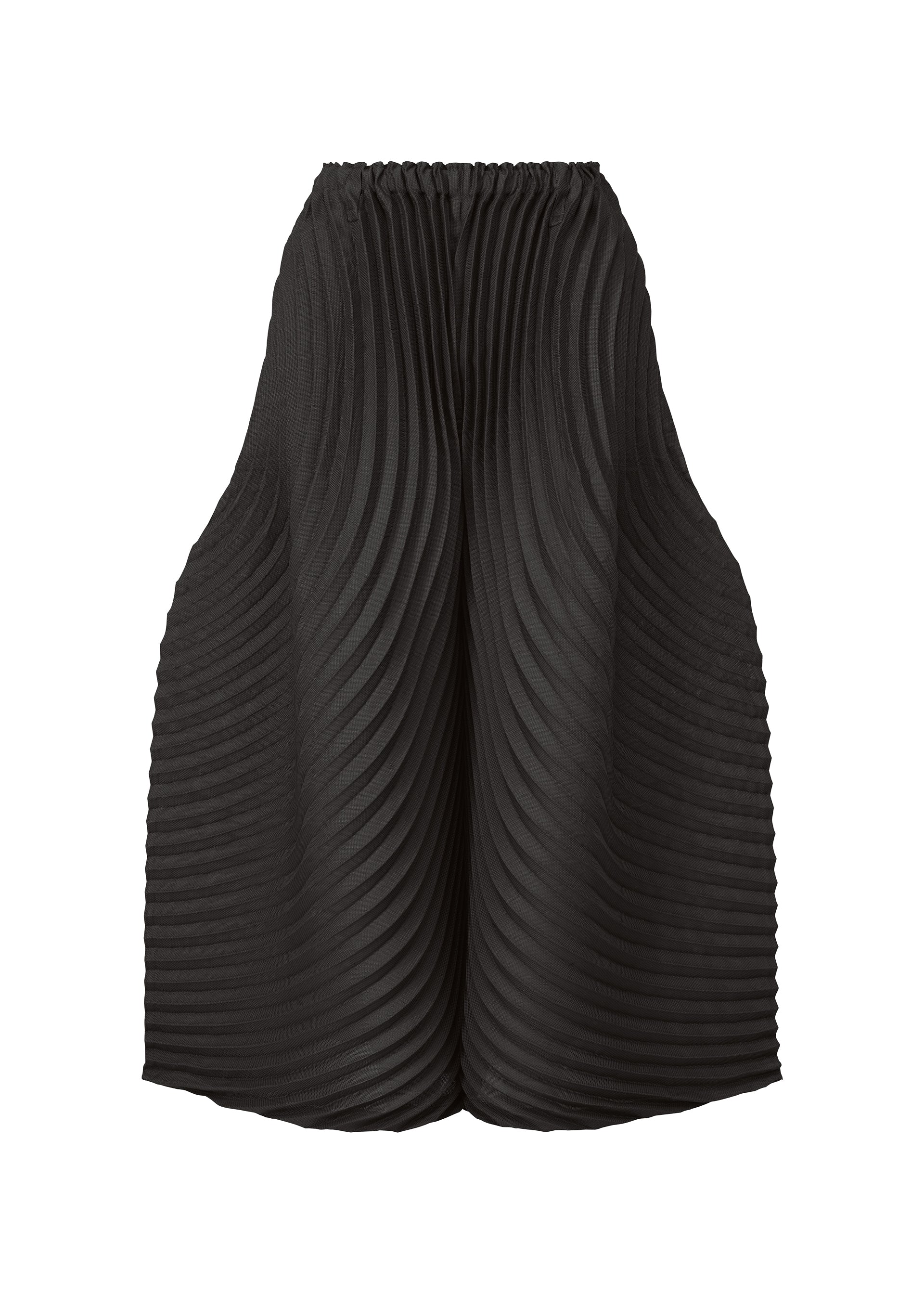 Circle Pleats Pb - BLACK