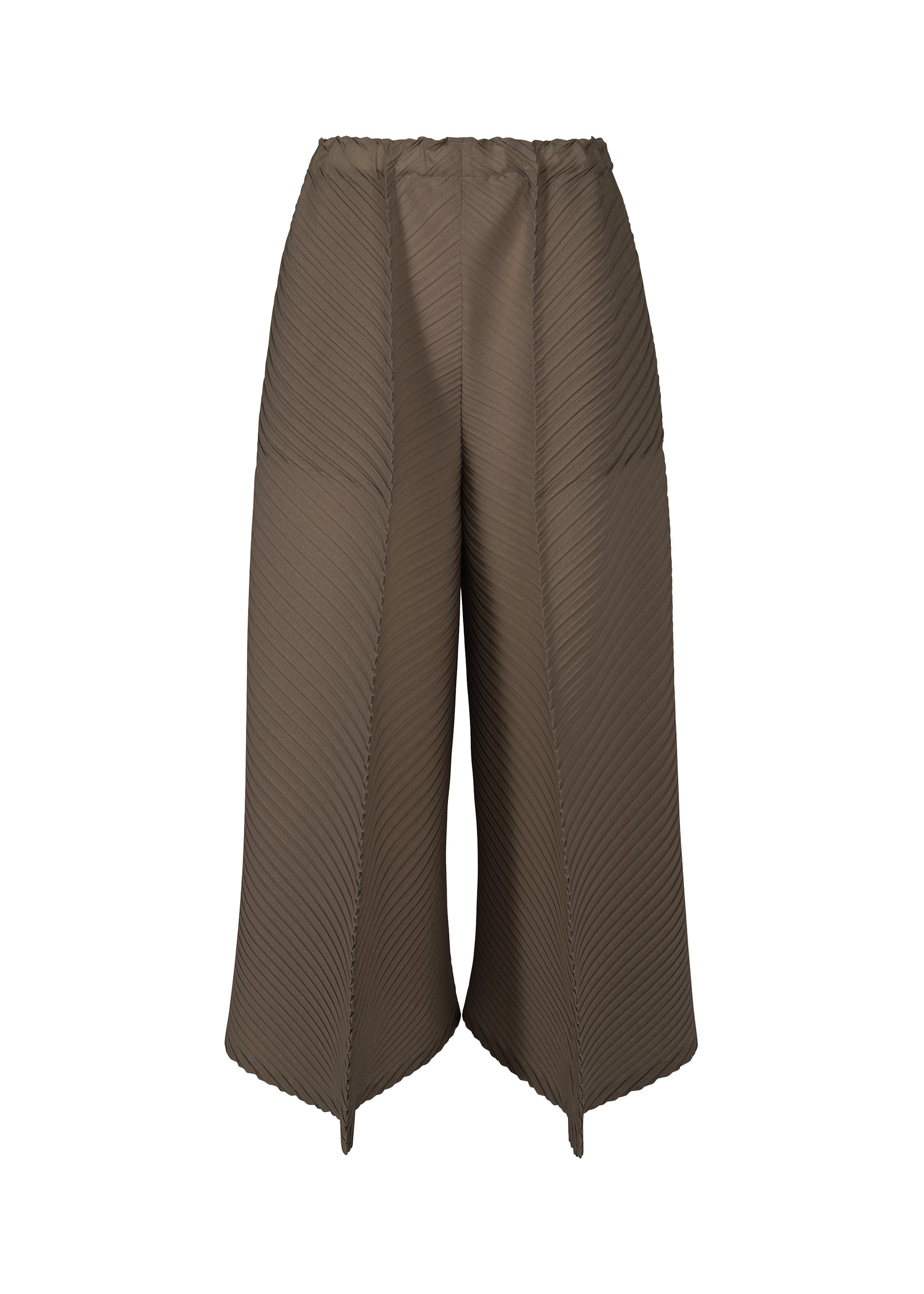 Plaster Pleats Solid - DARK BROWN