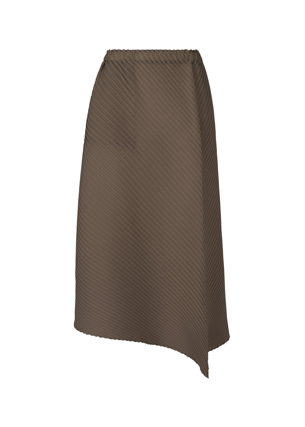 Plaster Pleats Solid - DARK BROWN