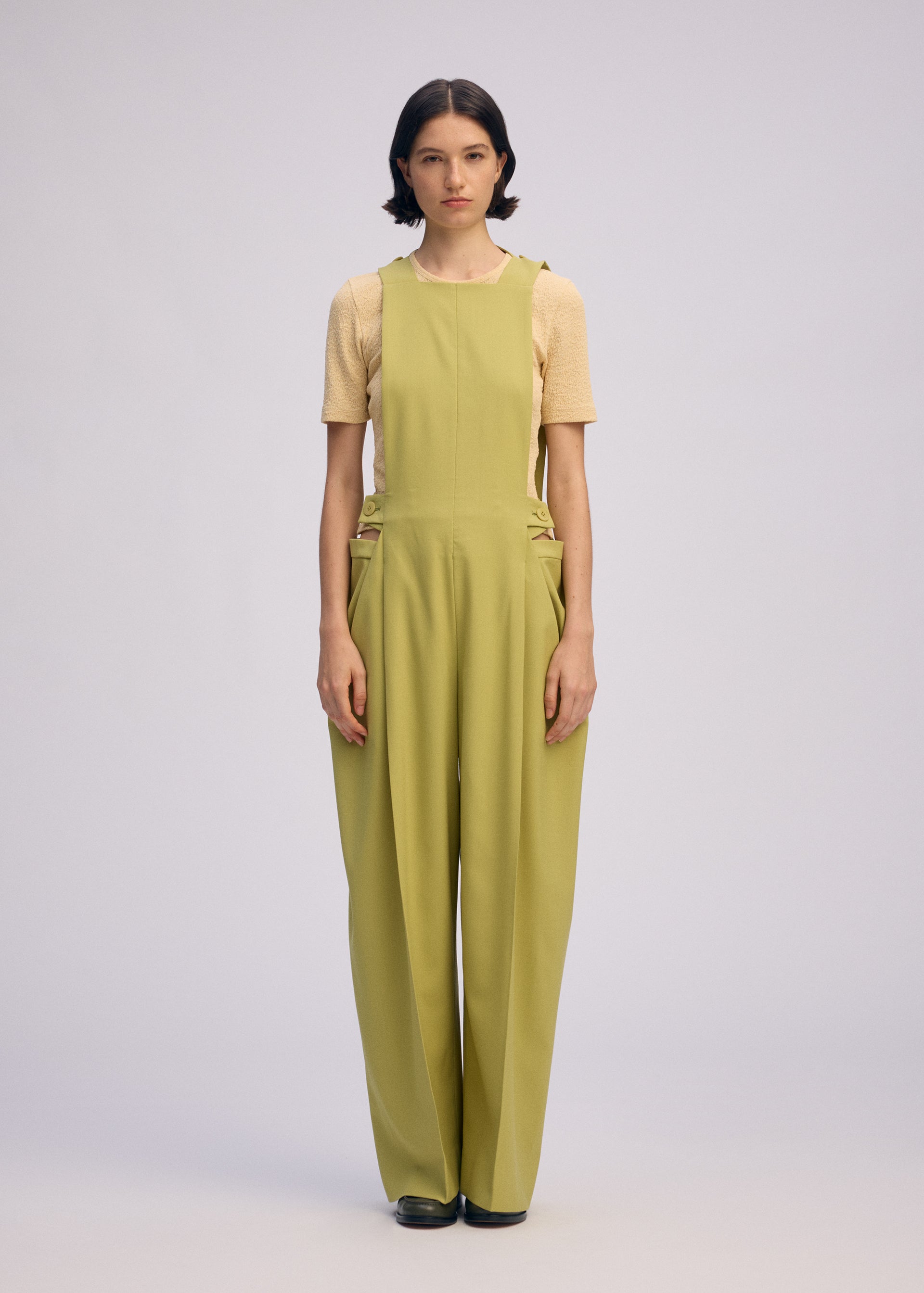 Belted Wool Pants