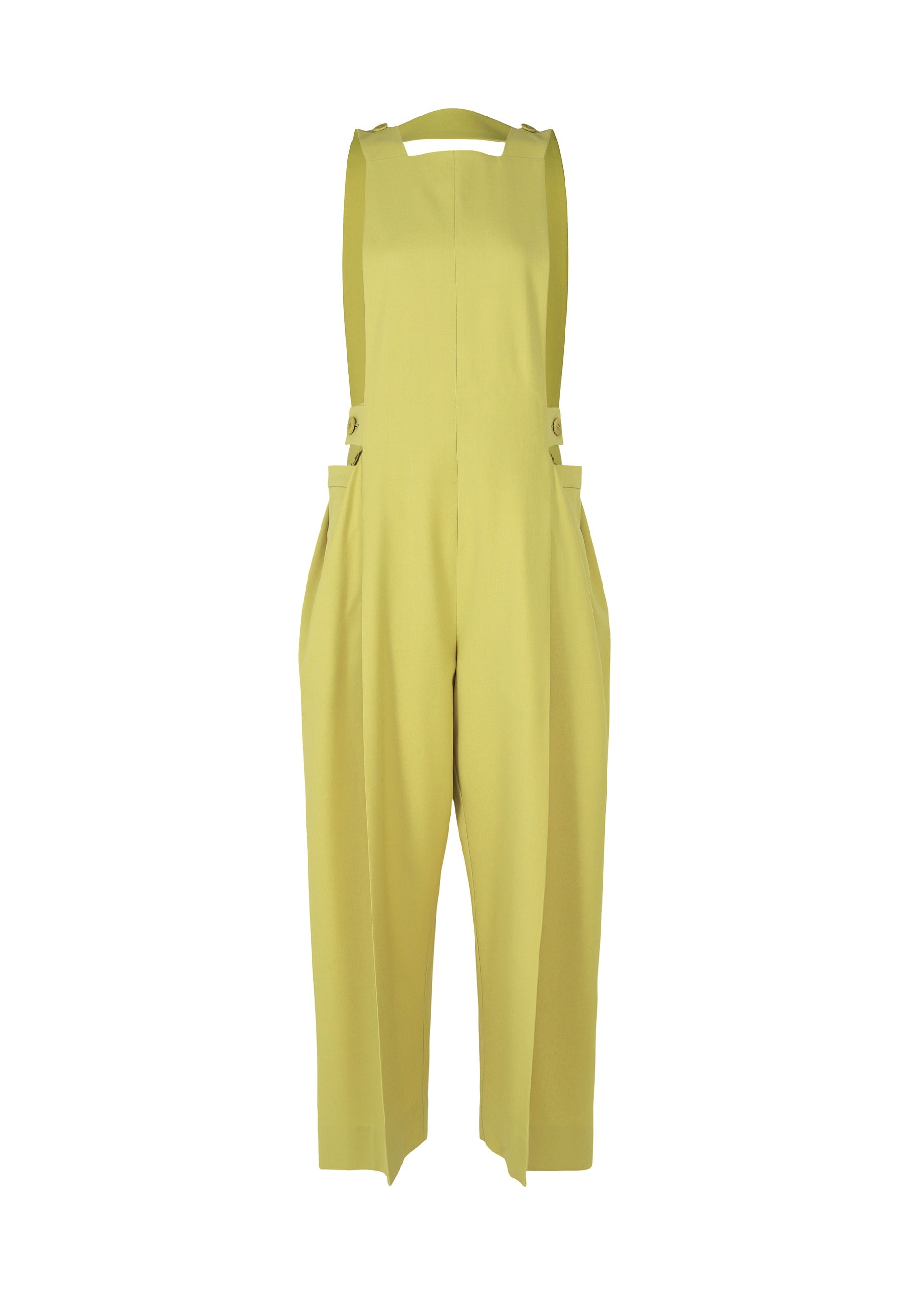 Belted Wool Pants - OLIVE
