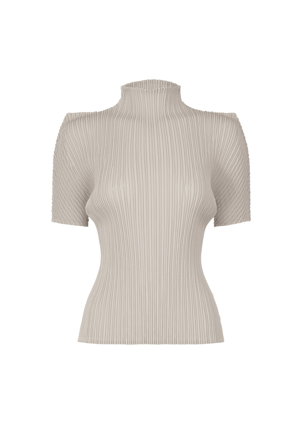 Box Shoulder Pleats - LIGHT GRAY