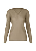 Sheer Scarf Pleats - GREIGE