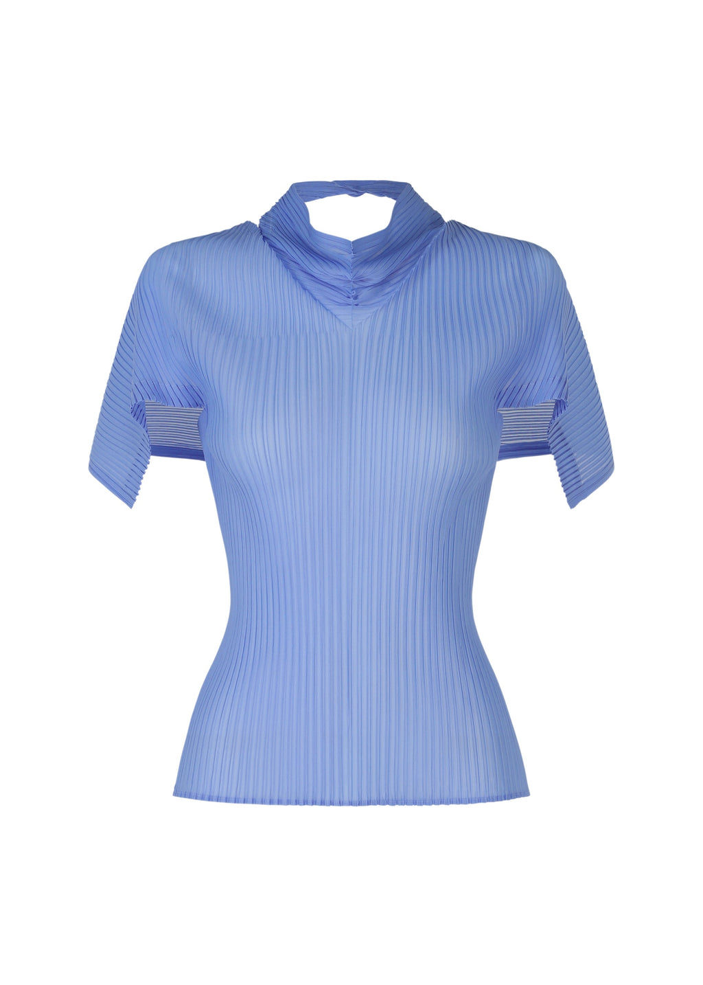 Sheer Scarf Pleats - LIGHT BLUE
