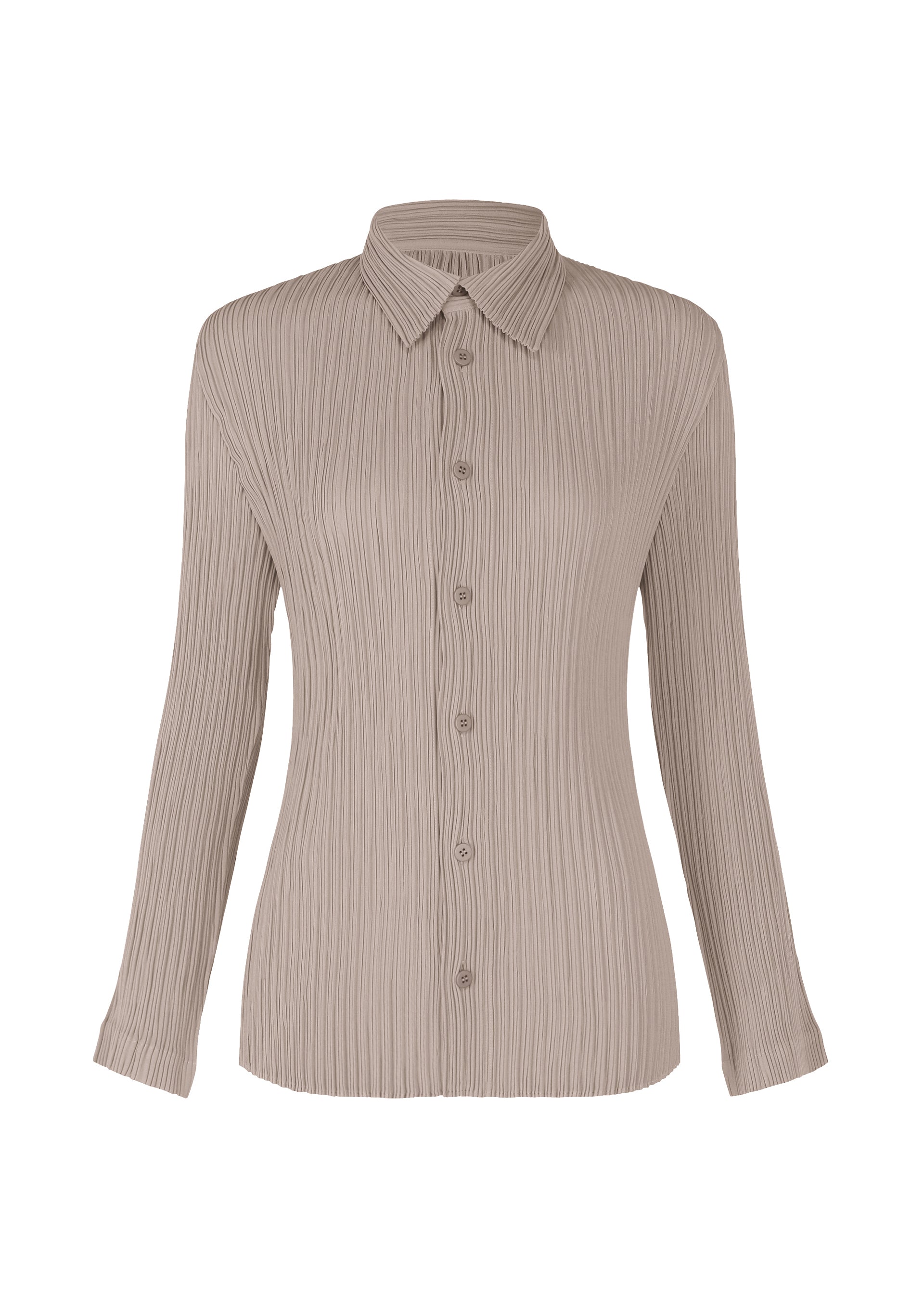 Hatching Pleats - GREIGE