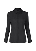 Hatching Pleats - BLACK