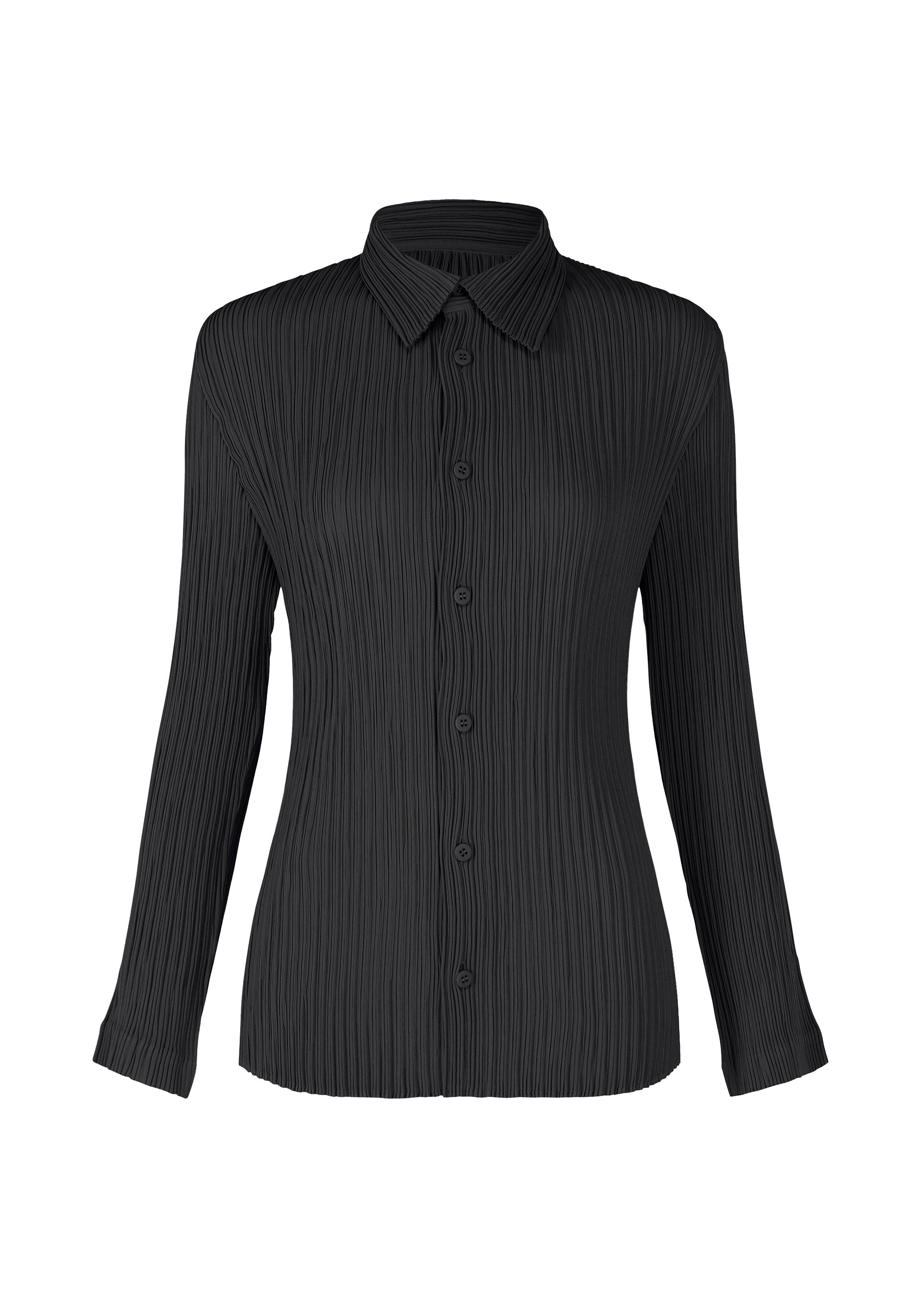Hatching Pleats - BLACK