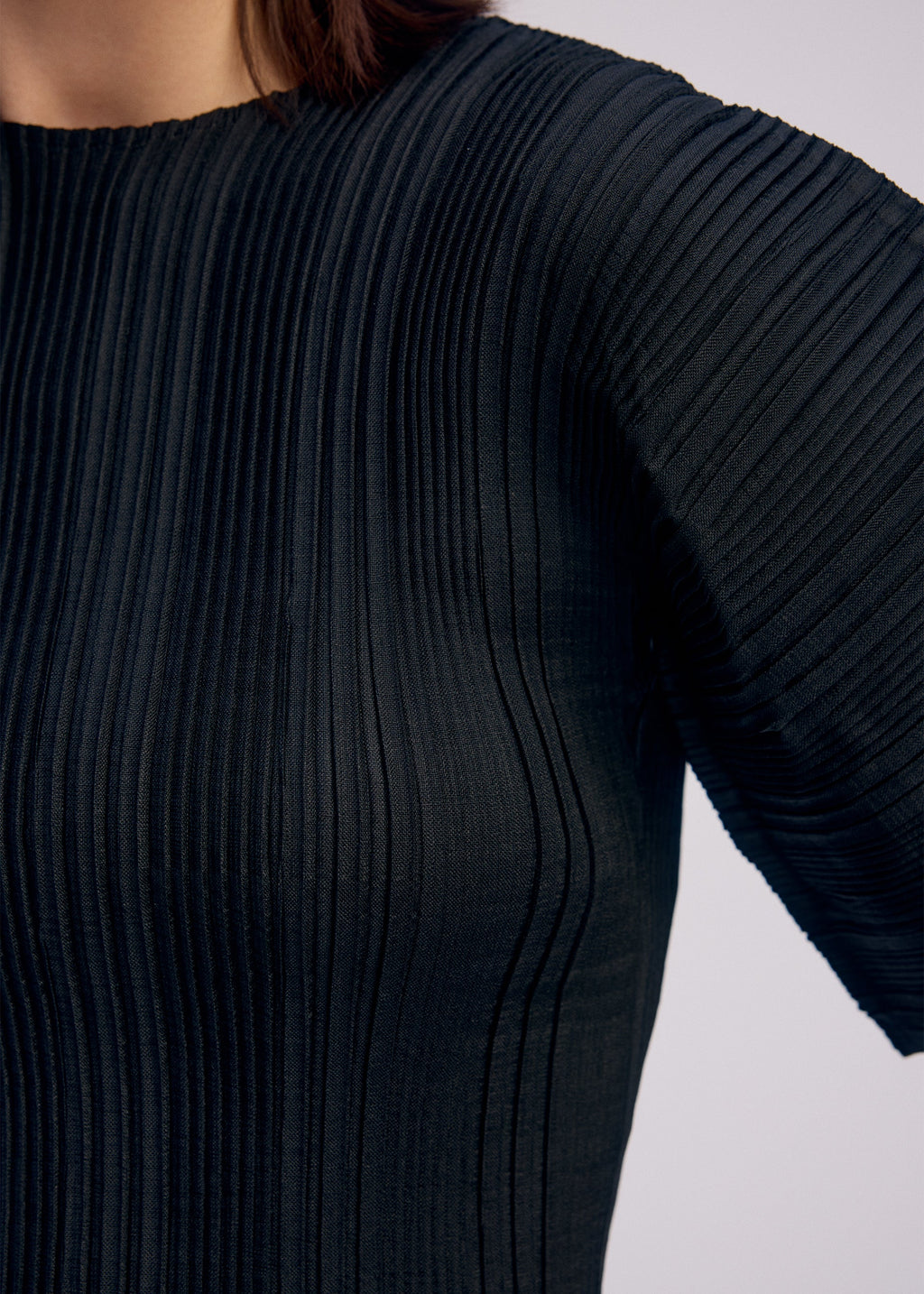 Linen Like Rib Pleats