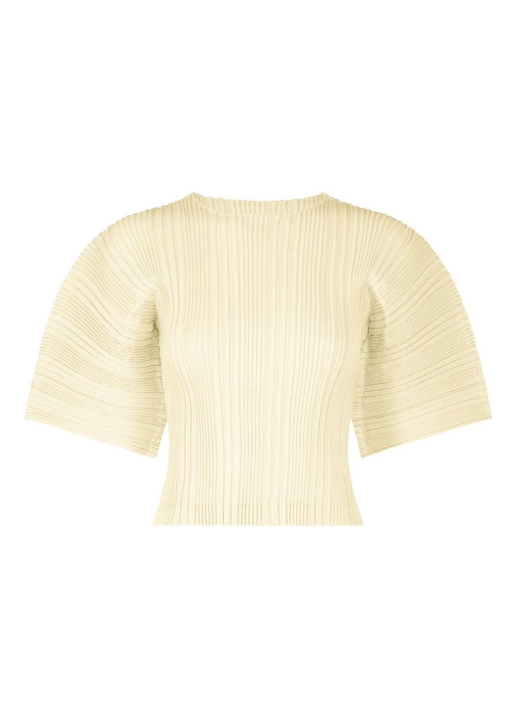 Linen Like Rib Pleats - IVORY