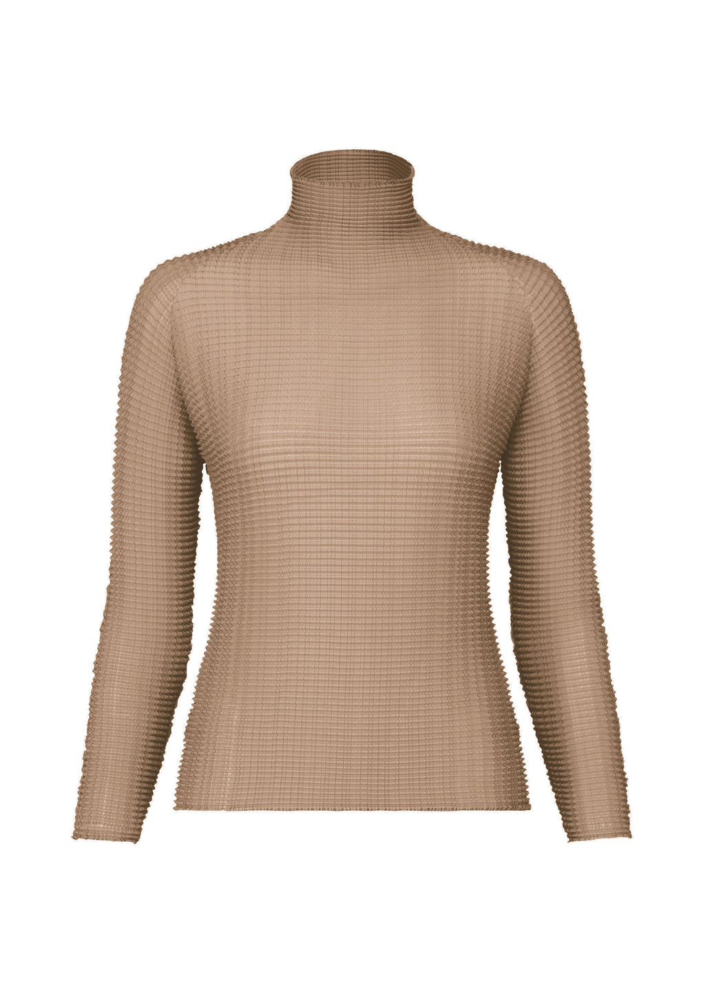 Wooly Pleats-66 - GREIGE