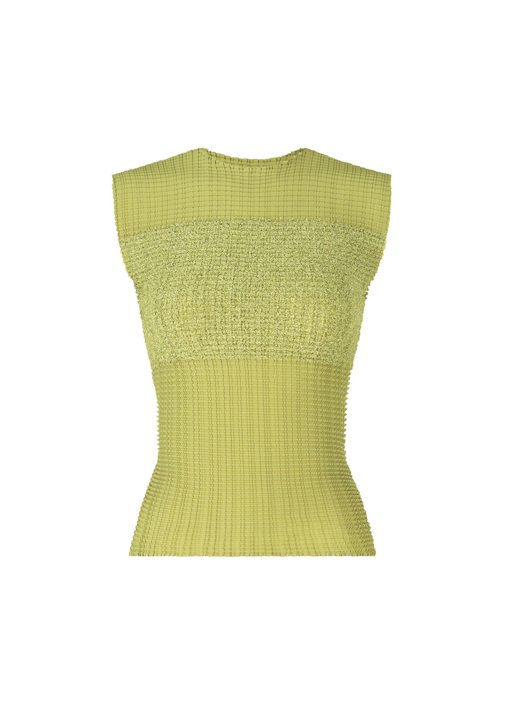 Sheer Fuzzy Pleats - OLIVE