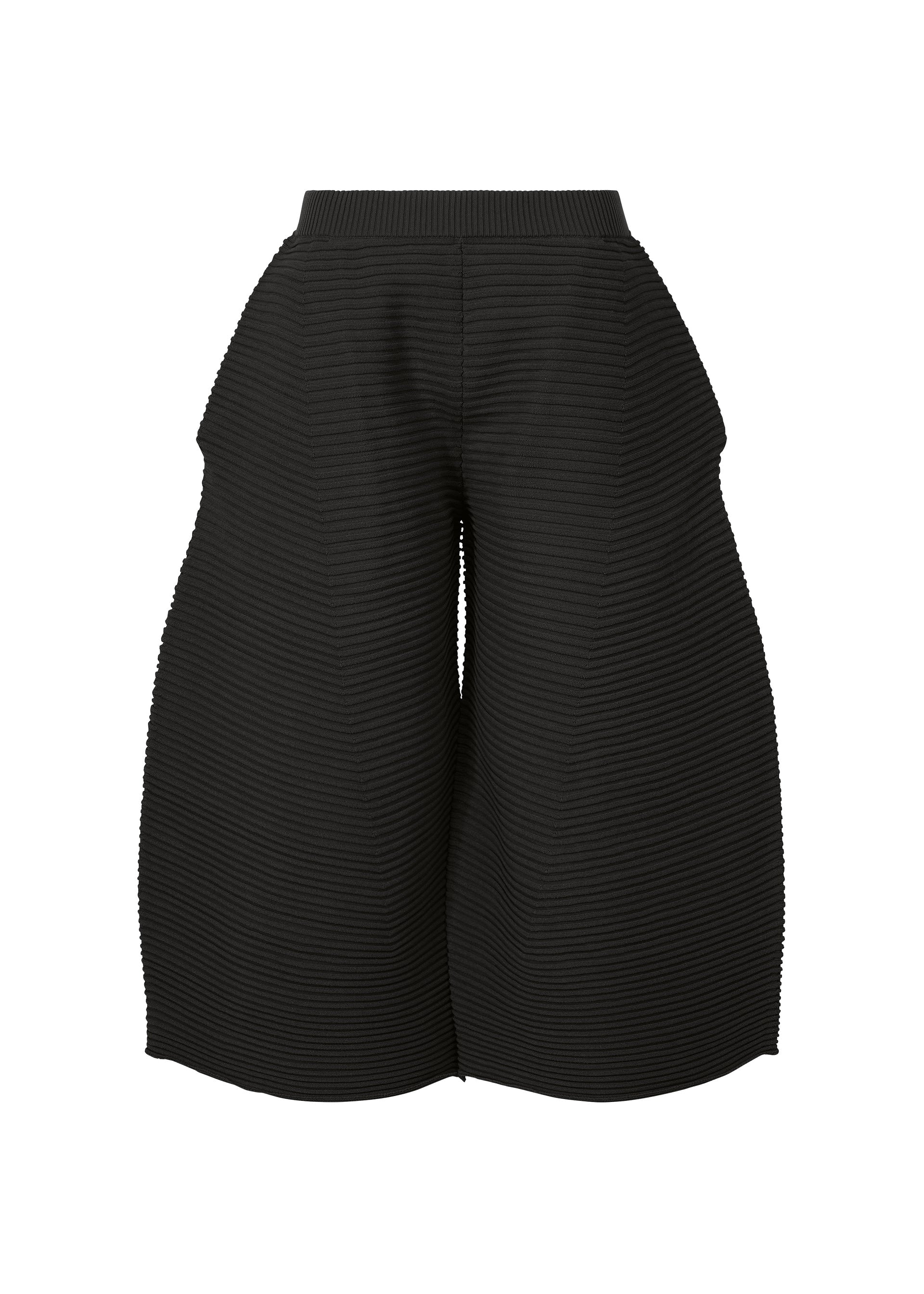 Corrugated Knit - BLACK