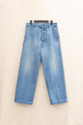 DENIM BAGGY TROUSERS - FADE INDIGO
