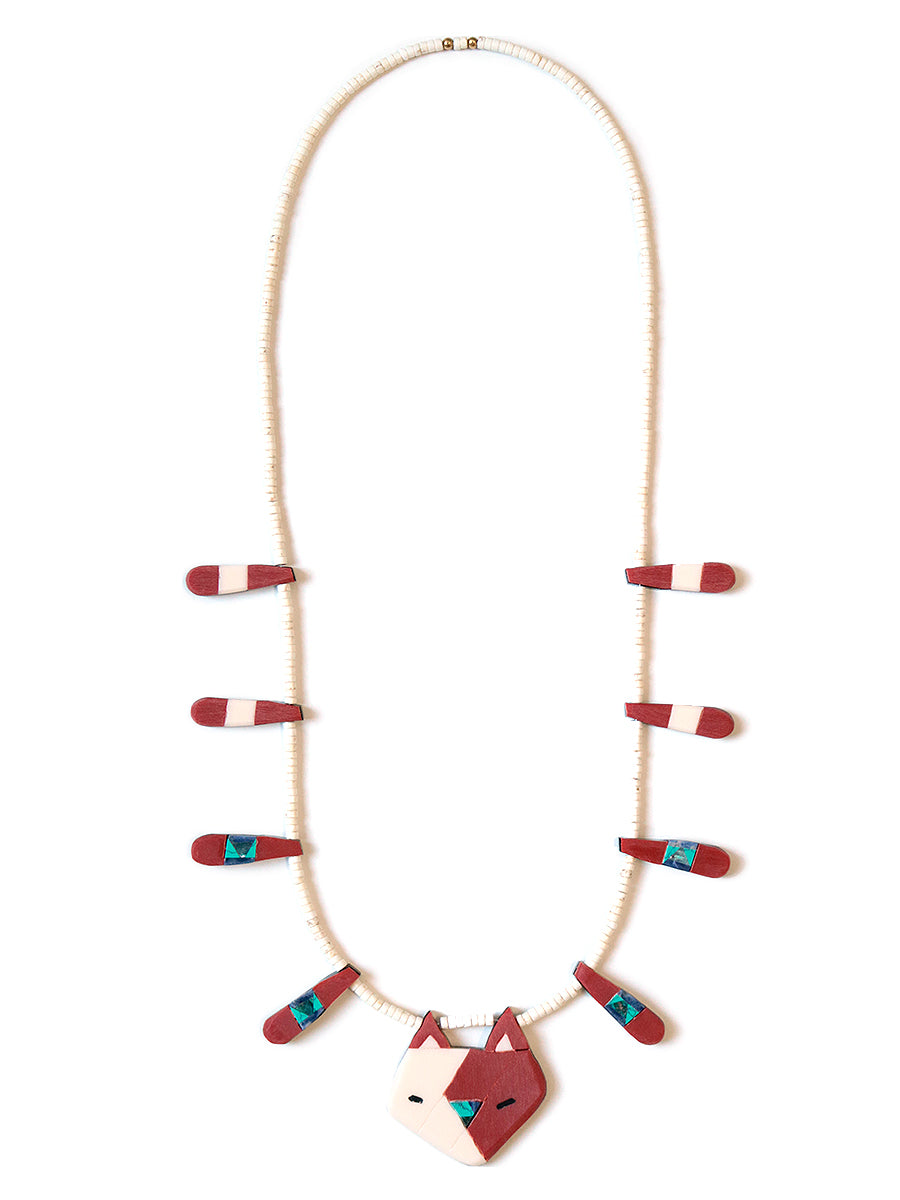 Nyanto Domingo Battery CAT Necklace (Large) - Red