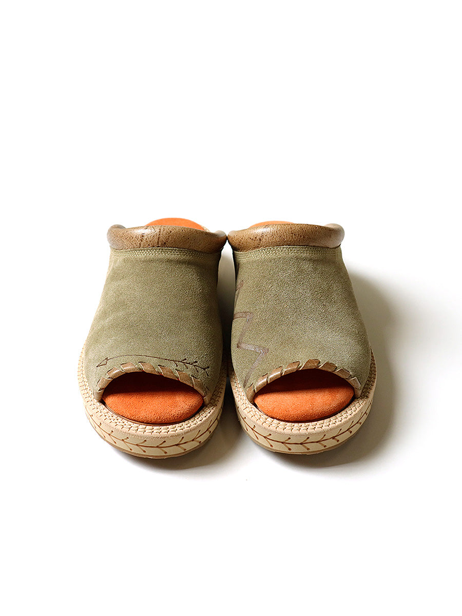 Cow Leather Pueblo Sabot Sandals