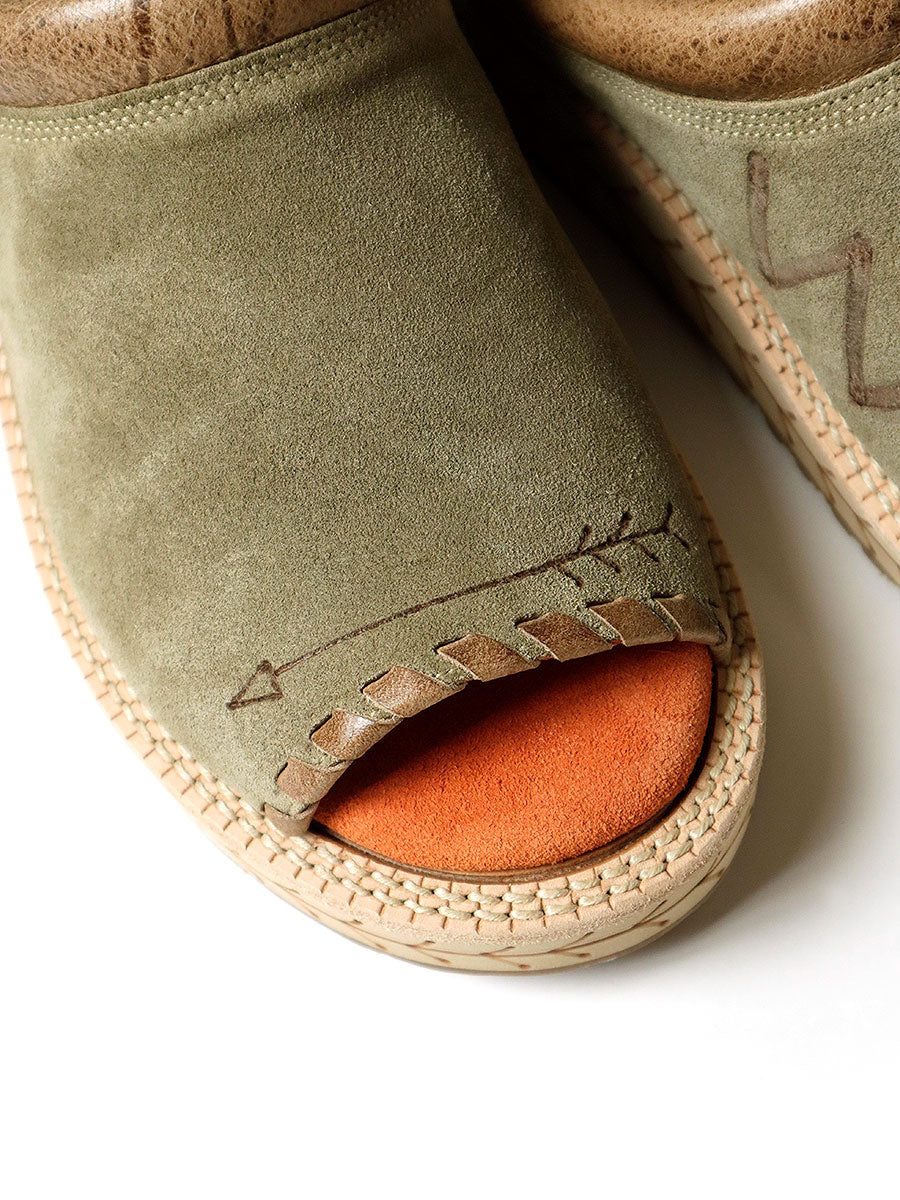 Cow Leather Pueblo Sabot Sandals
