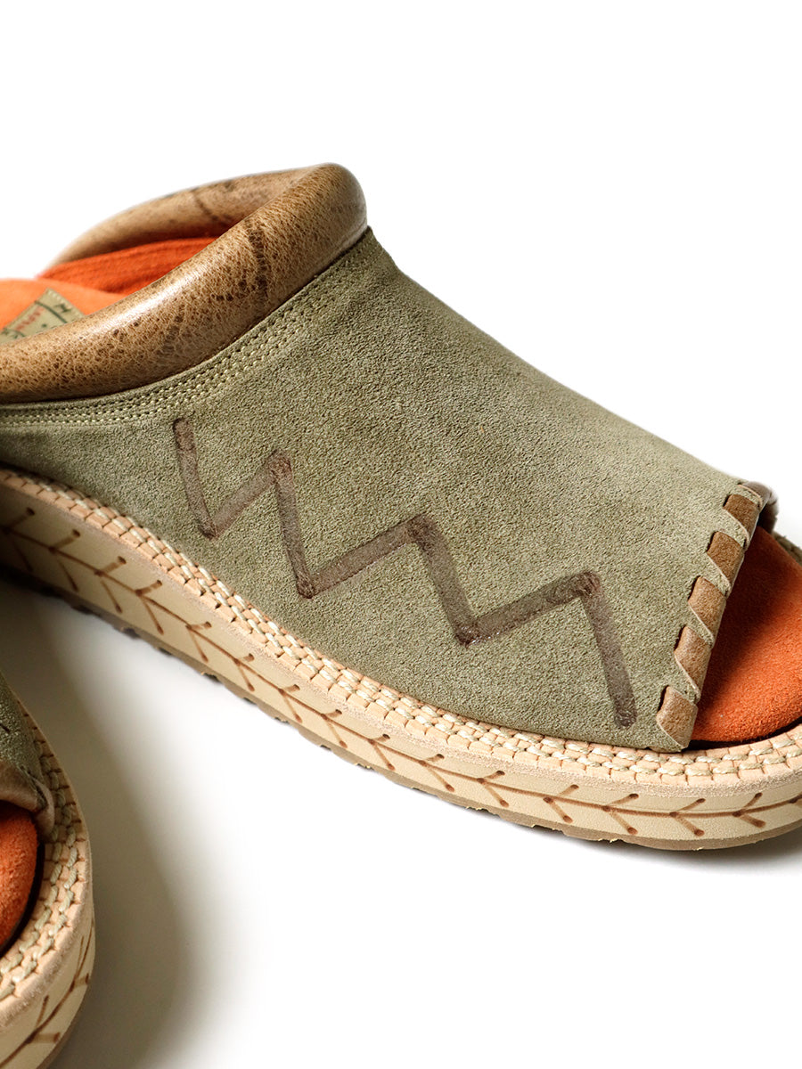 Cow Leather Pueblo Sabot Sandals
