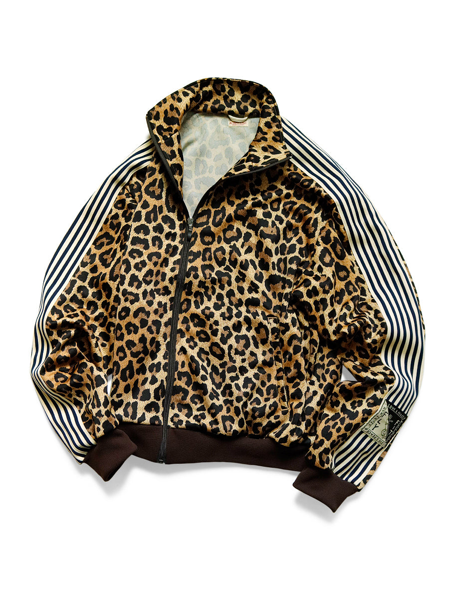Smooth Jersey Leopard Pattern Stuntman & Woman Track JKT