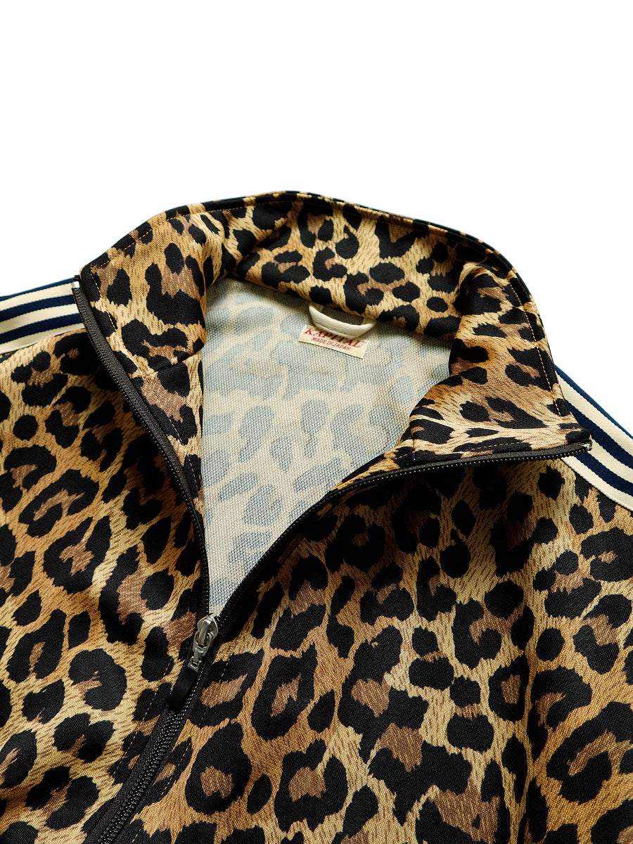 Smooth Jersey Leopard Pattern Stuntman & Woman Track JKT