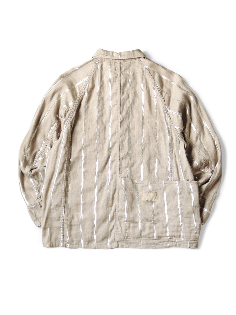 Linen Glitter Phillies Stripe CACTUS Coverall