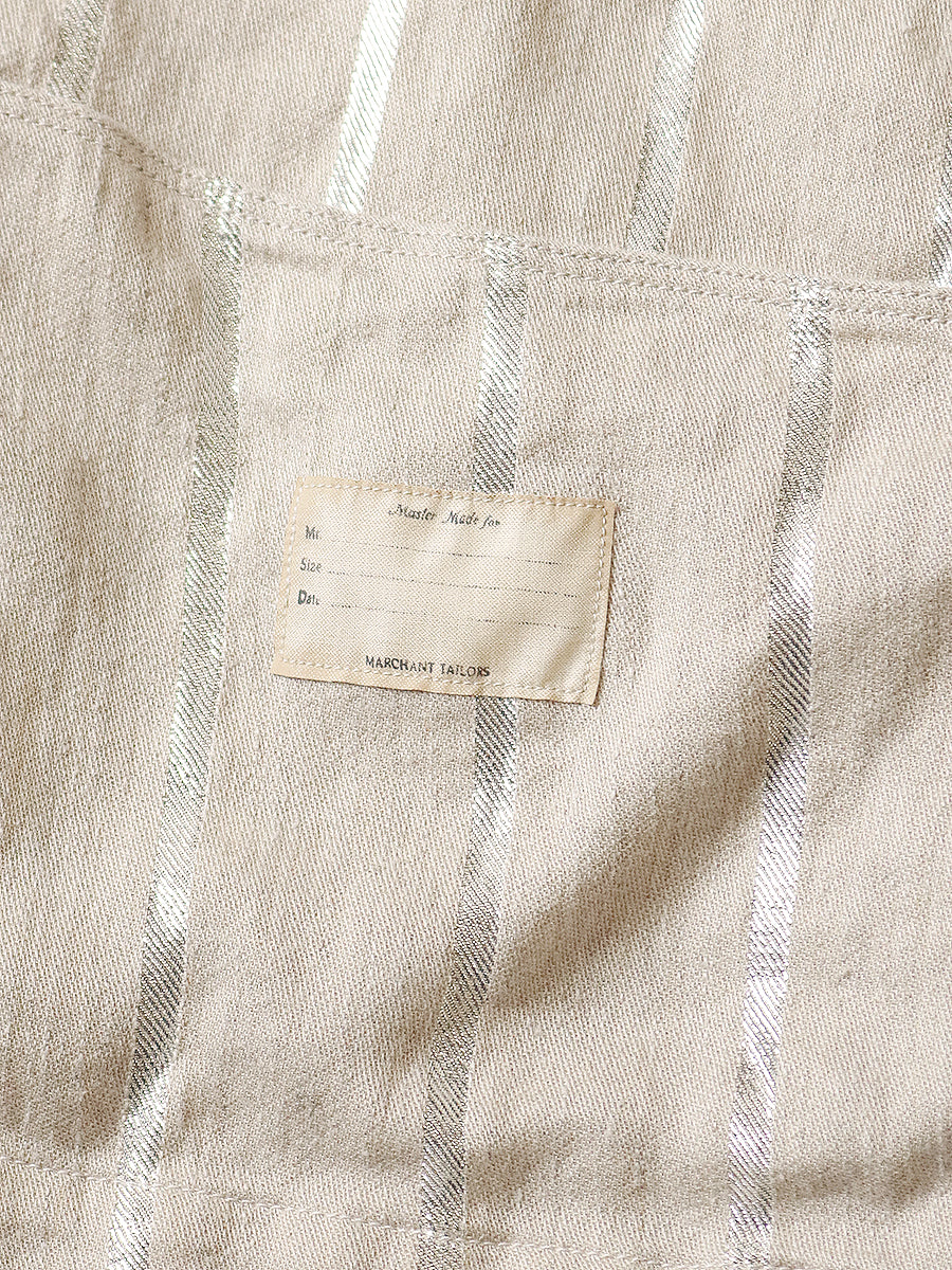 Linen Glitter Phillies Stripe CACTUS Coverall