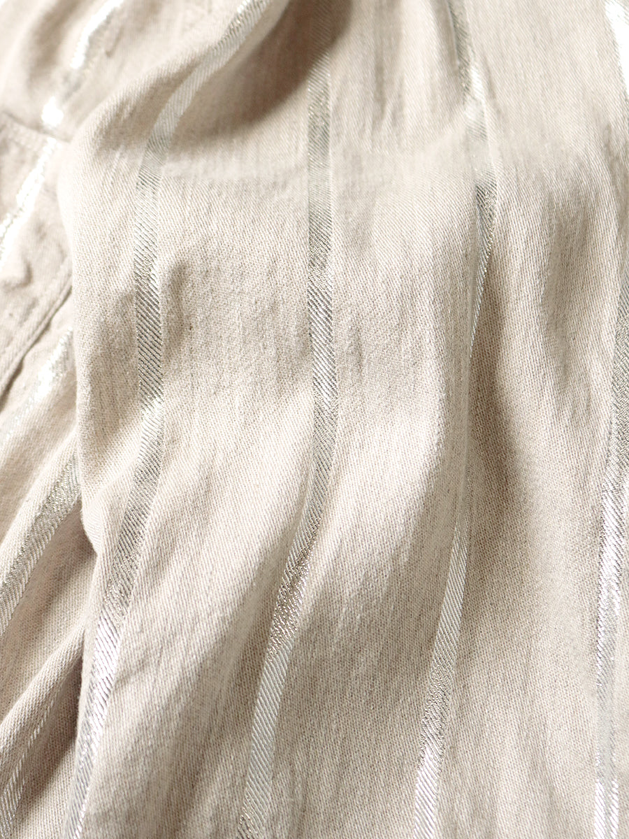 Linen Glitter Phillies Stripe CACTUS Coverall