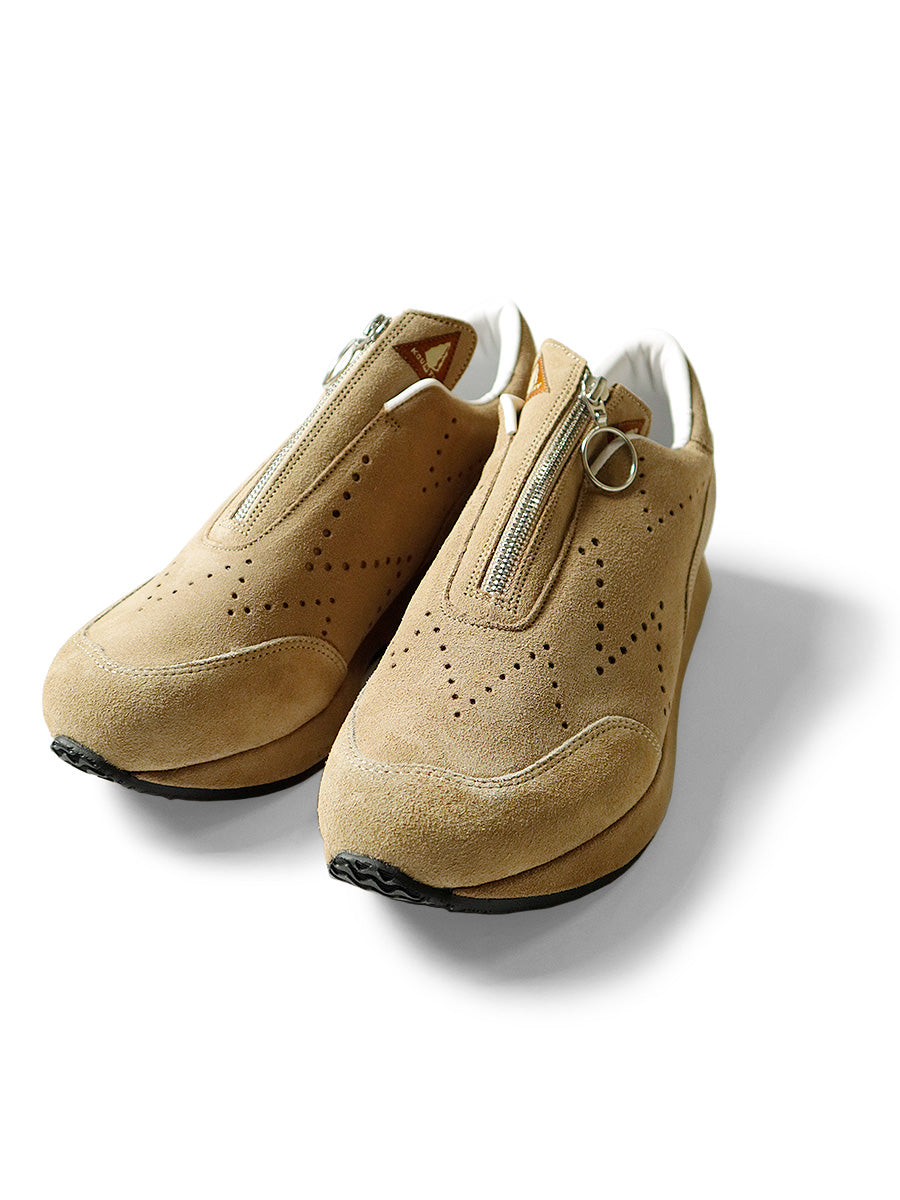 Suede ZIP UP Sparrow Sneakers - Beige