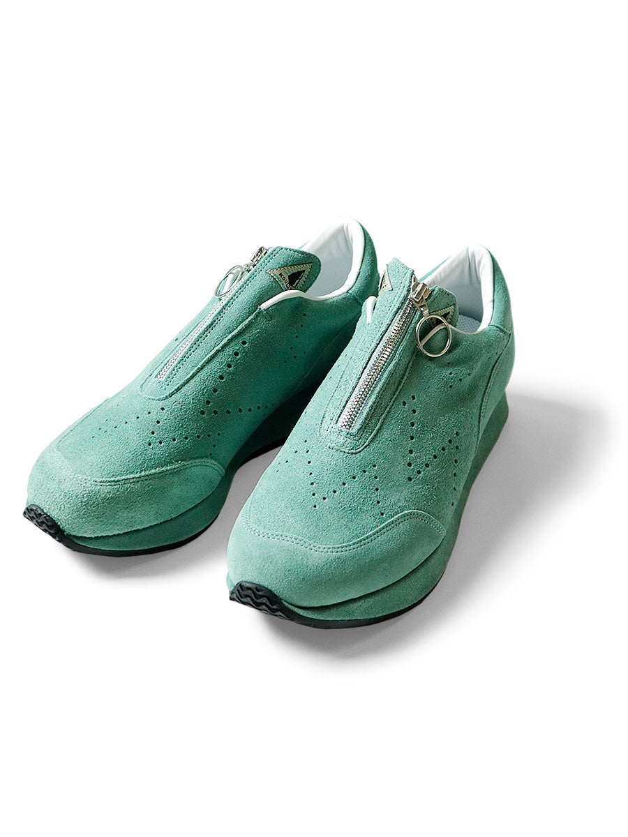 Suede ZIP UP Sparrow Sneakers - Turquoise