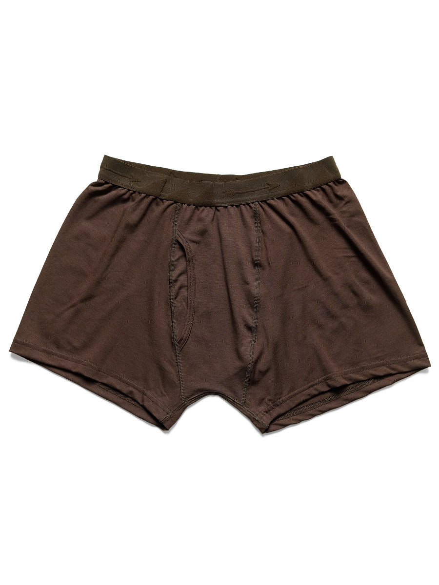 Comfort Stretch Jersey Trunks (cool) - Brown