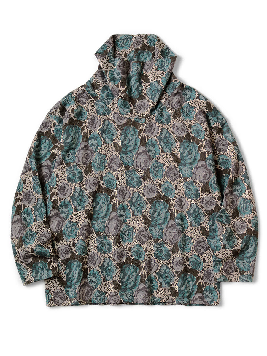 Gobelin Jersey Baggy High Neck Long T - Sax