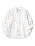 Linen Drizzler Work Shirt - White