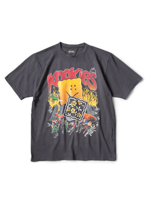 20/- Jersey Crew T (BUSTER PECKISH BOWYpt) - Ink Black