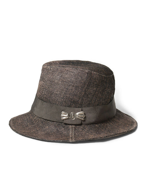 Aging Paper Canvas Fedora Hat