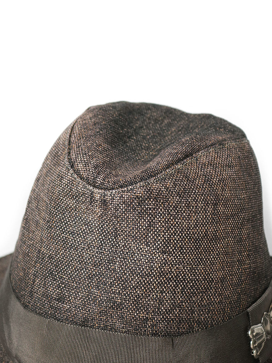 Aging Paper Canvas Fedora Hat